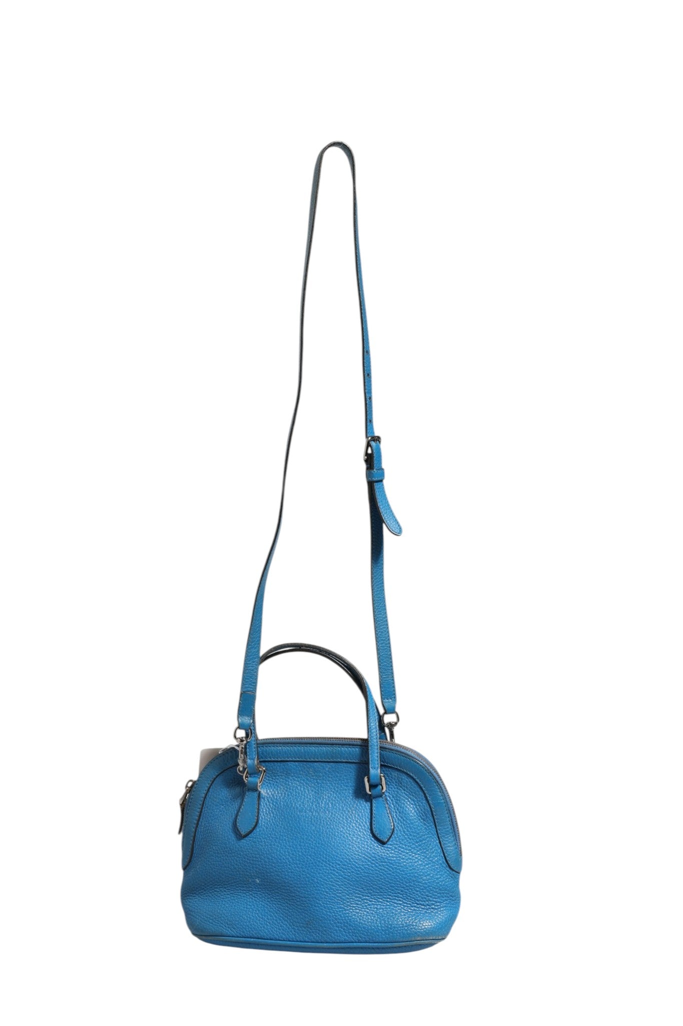 Gucci Blue Leather Dome Handbag | Regal Royce