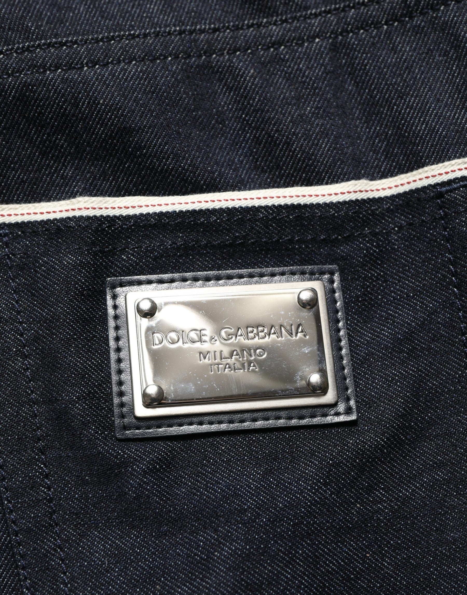 Dolce & Gabbana Black Cotton Mid Waist Classic Men Denim Jeans | Regal Royce