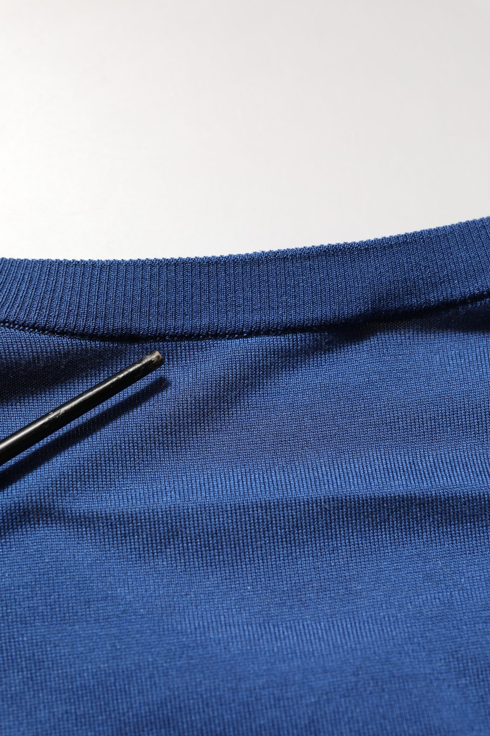 Dolce & Gabbana Blue Silk DG Logo Crew Neck Pullover Sweater | Regal Royce