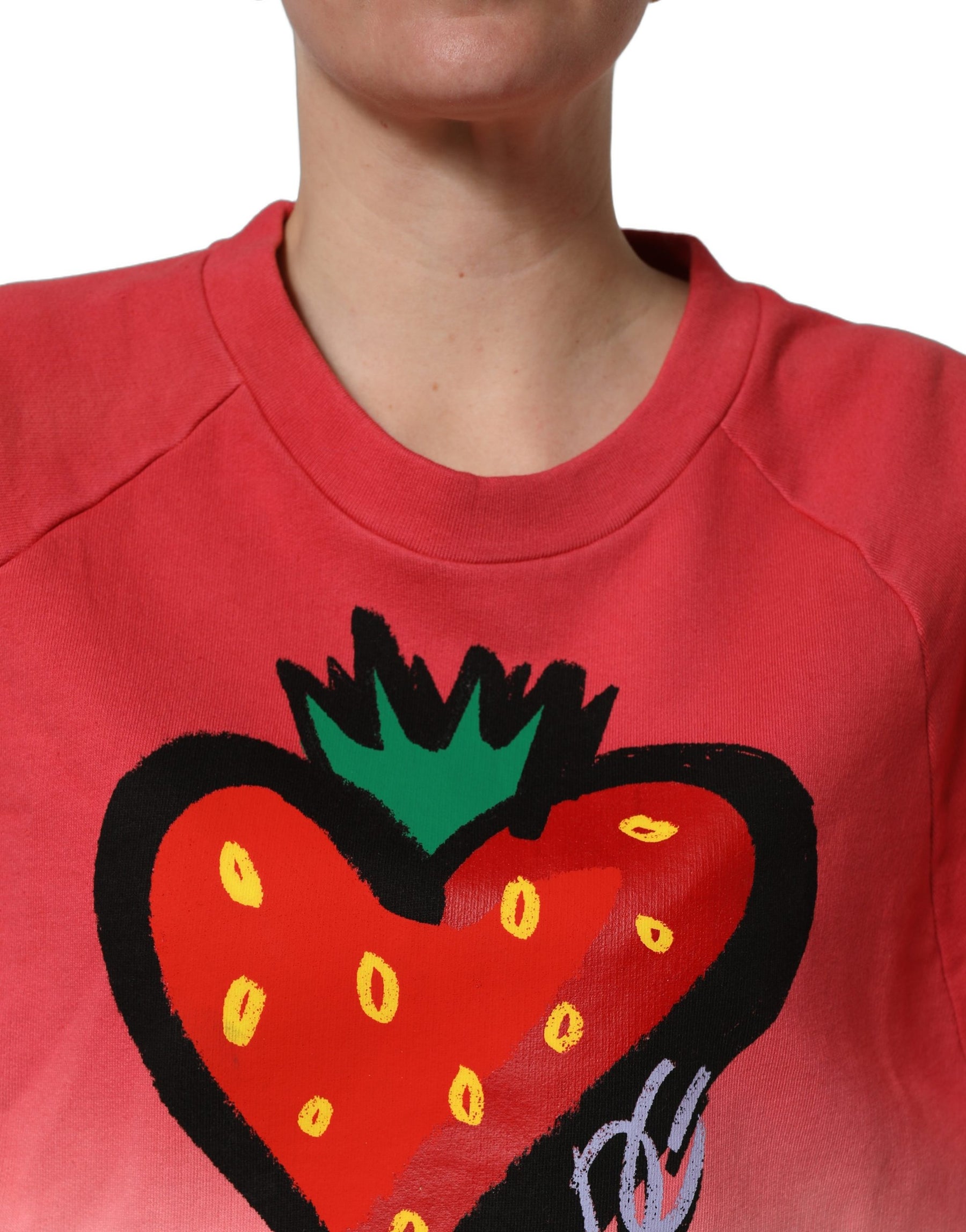 Dolce & Gabbana Multicolor StrawberryPrint Sweatshirt Sweater | Regal Royce