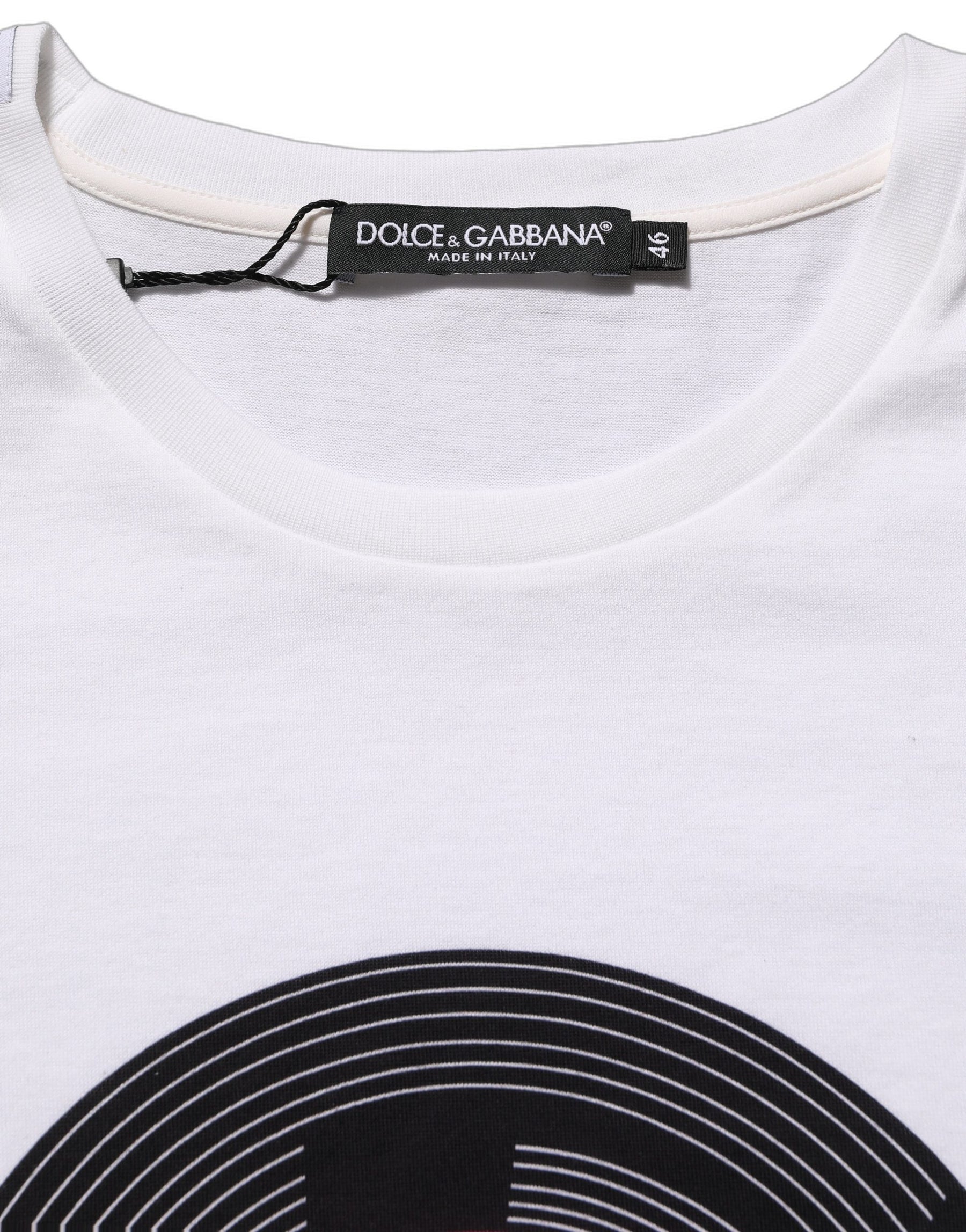 Dolce & Gabbana White D&G WE LOVE JAPAN Print Cotton T-shirt | Regal Royce