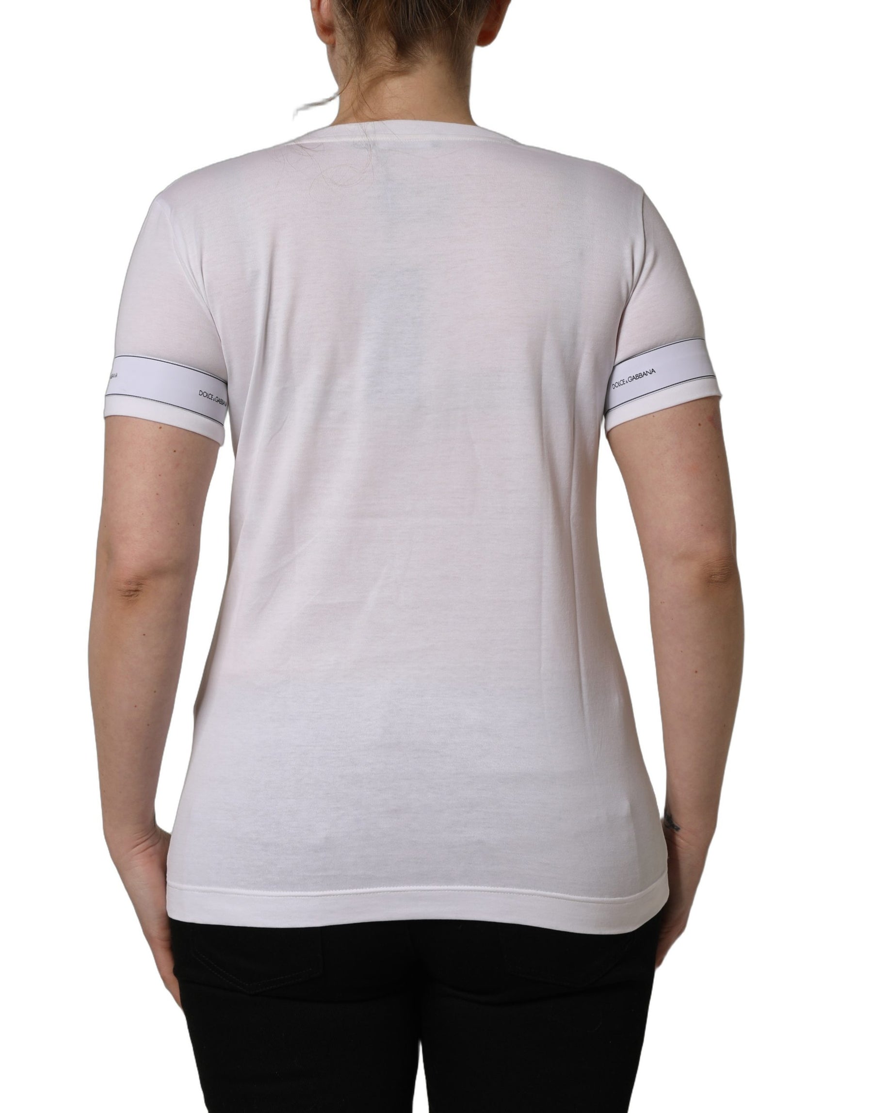Dolce & Gabbana White D&G WE LOVE JAPAN Print Cotton T-shirt | Regal Royce