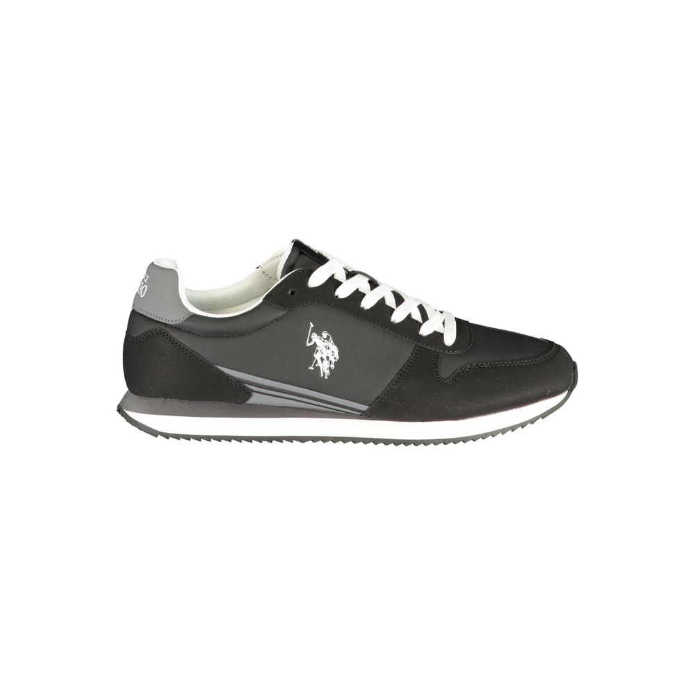 U.S. POLO ASSN. Black Polyurethane Men's Sneaker | Regal Royce