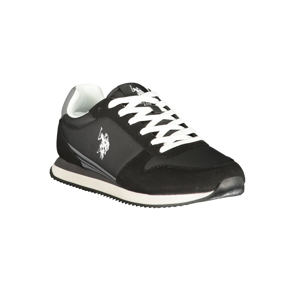 U.S. POLO ASSN. Black Polyurethane Men's Sneaker | Regal Royce