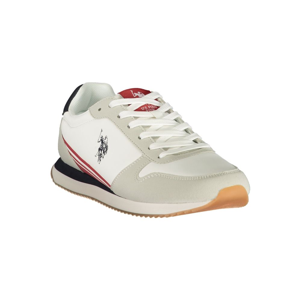 U.S. POLO ASSN. White Polyurethane Men's Sneaker | Regal Royce