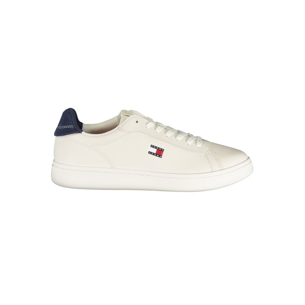 Tommy Hilfiger White Polyurethane Men's Sneaker | Regal Royce