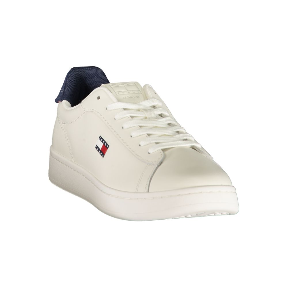 Tommy Hilfiger White Polyurethane Men's Sneaker | Regal Royce