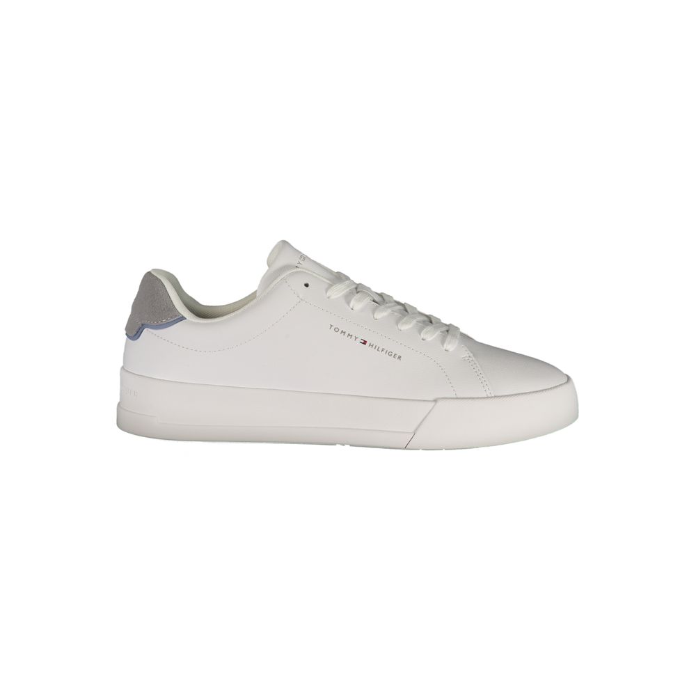Tommy Hilfiger White Polyurethane Men's Sneaker | Regal Royce