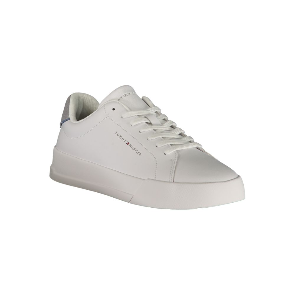Tommy Hilfiger White Polyurethane Men's Sneaker | Regal Royce