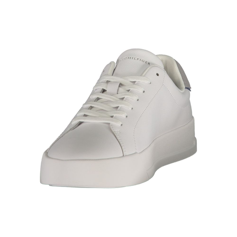 Tommy Hilfiger White Polyurethane Men's Sneaker | Regal Royce