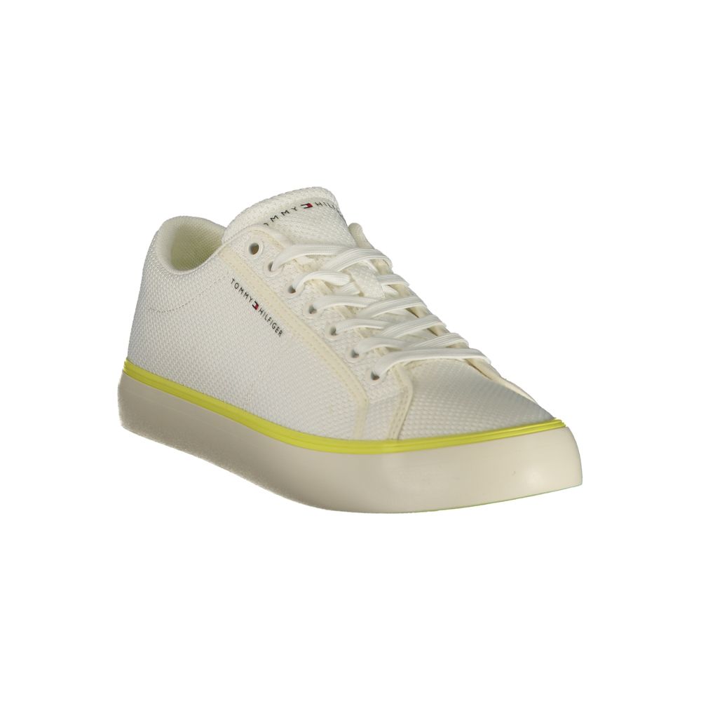 Tommy Hilfiger White Polyester Men Sneaker | Regal Royce