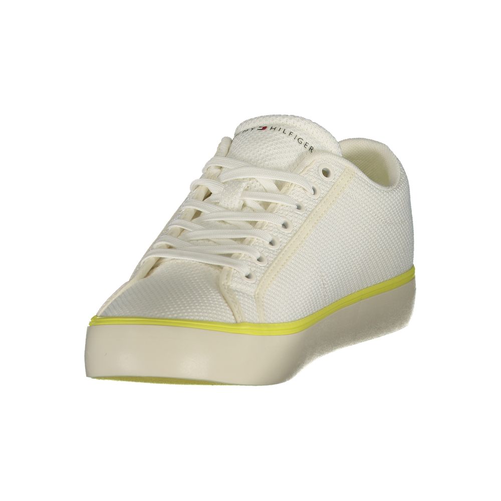 Tommy Hilfiger White Polyester Men Sneaker | Regal Royce