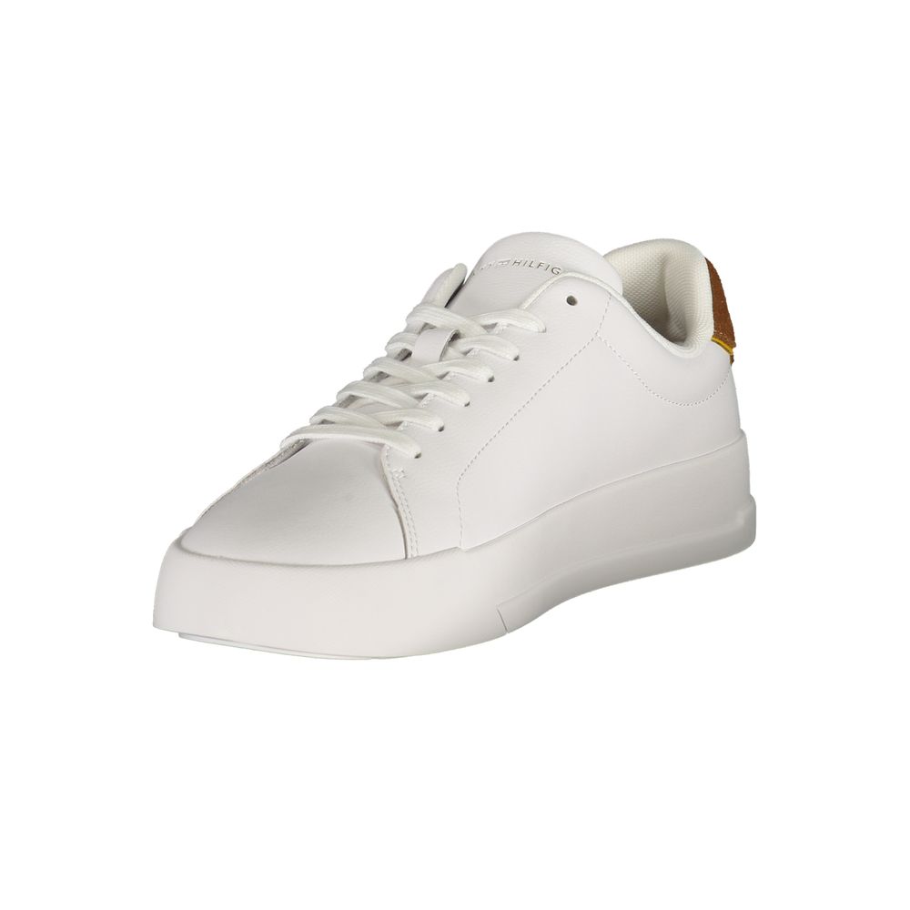 Tommy Hilfiger White Leather Men's Sneaker | Regal Royce