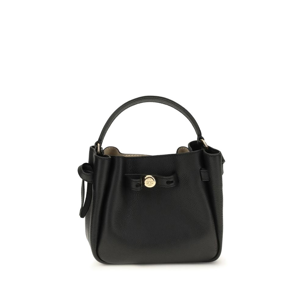 Tory Burch Black Calf Leather Bos Taurus Backet Bag | Regal Royce