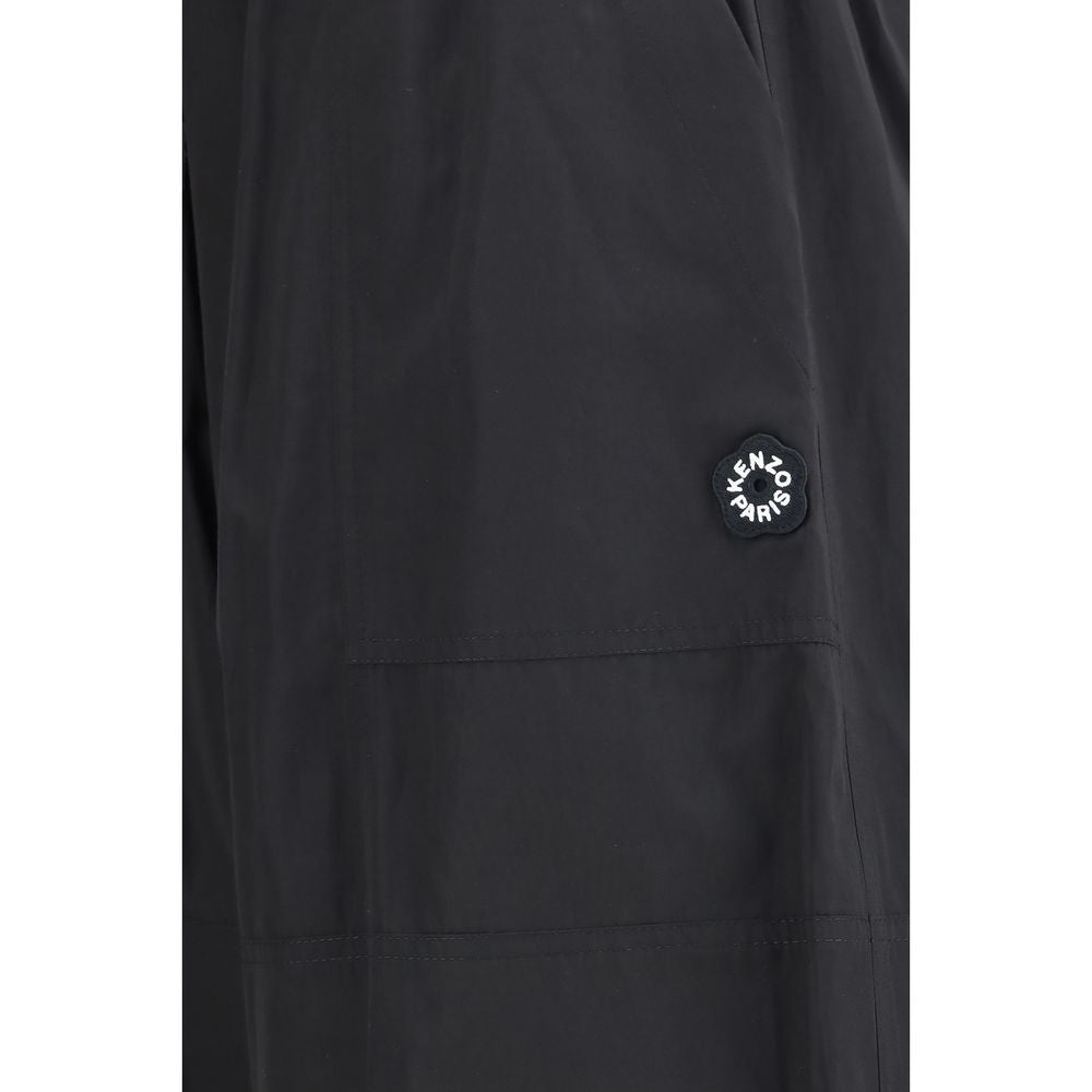 Kenzo Black Polyester Casual Pants | Regal Royce