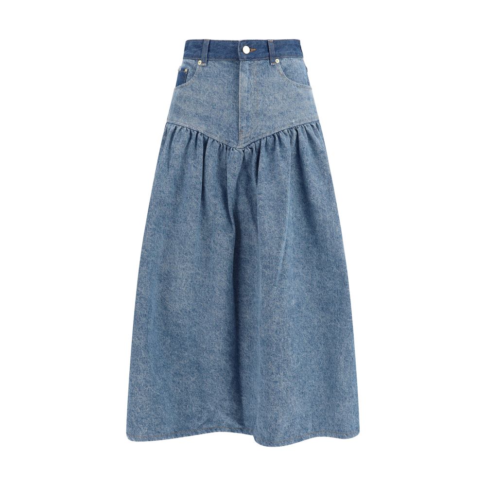 Ganni Blue Denim Skirt | Regal Royce