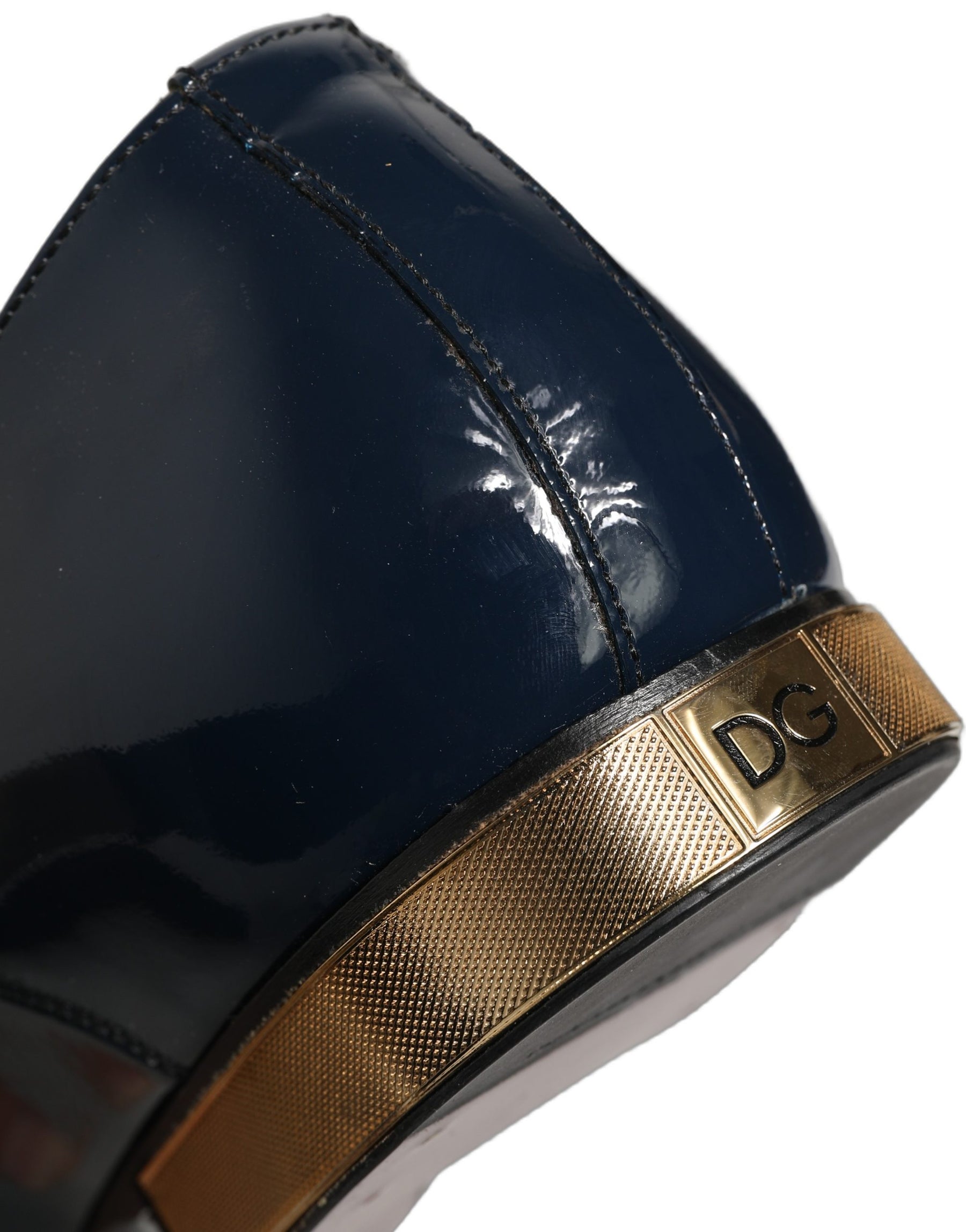 Dolce & Gabbana Blue Embellished Men Derby Dress Formal Shoes | Regal Royce