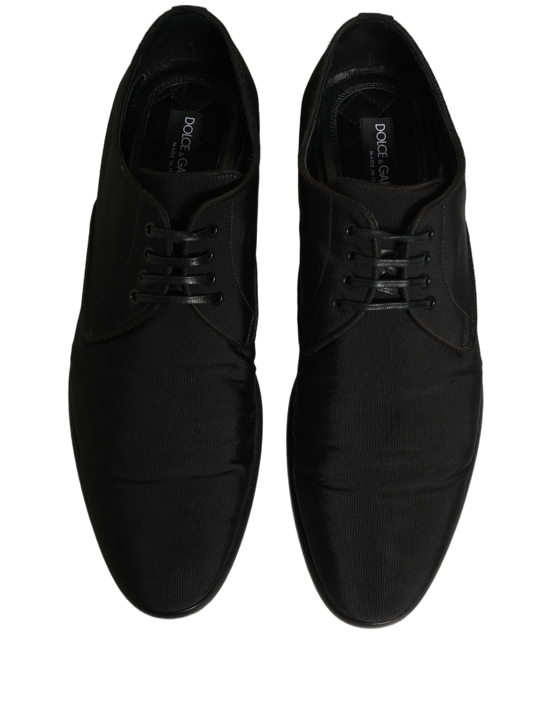 Dolce & Gabbana Black Suede Lace Up Derby Dress Formal Shoes | Regal Royce