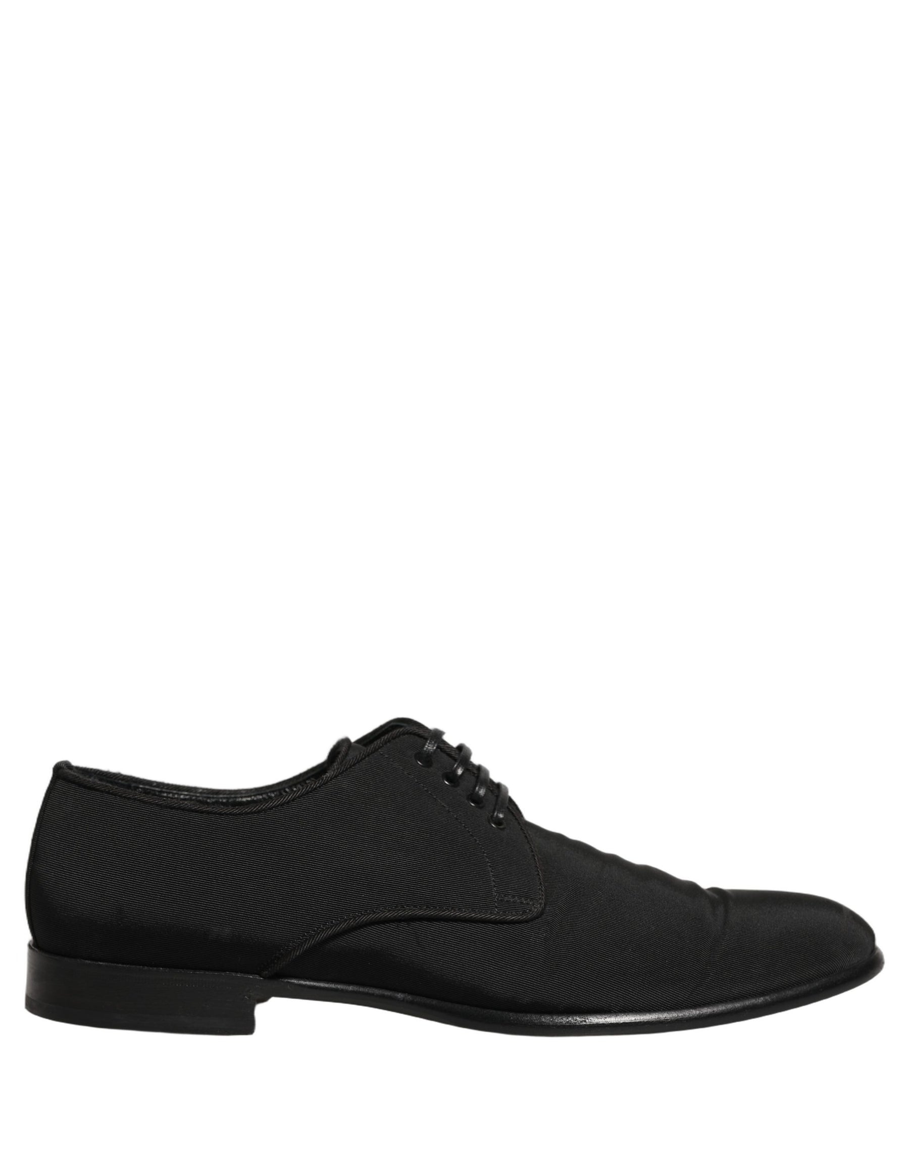 Dolce & Gabbana Black Suede Lace Up Derby Dress Formal Shoes | Regal Royce