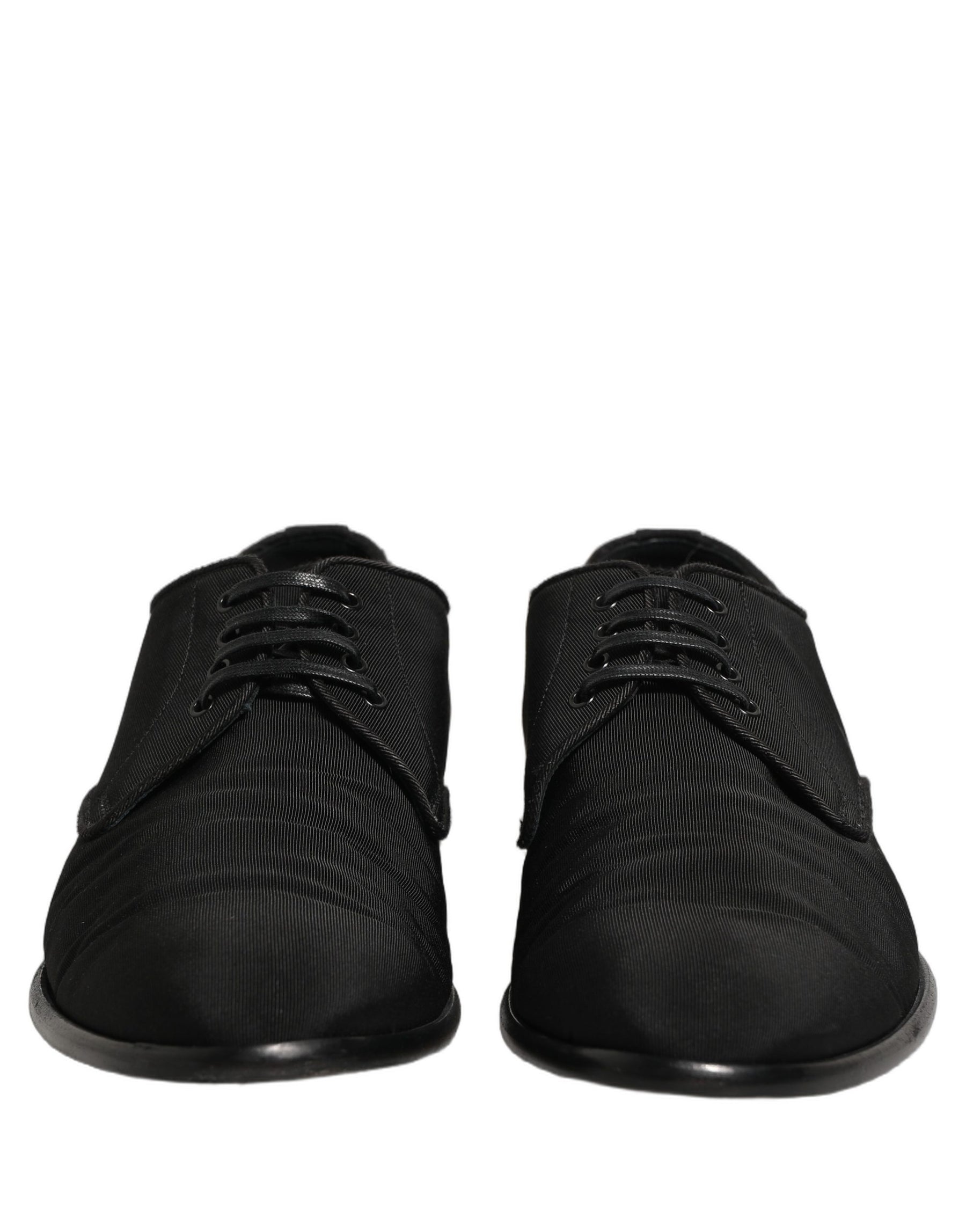 Dolce & Gabbana Black Suede Lace Up Derby Dress Formal Shoes | Regal Royce
