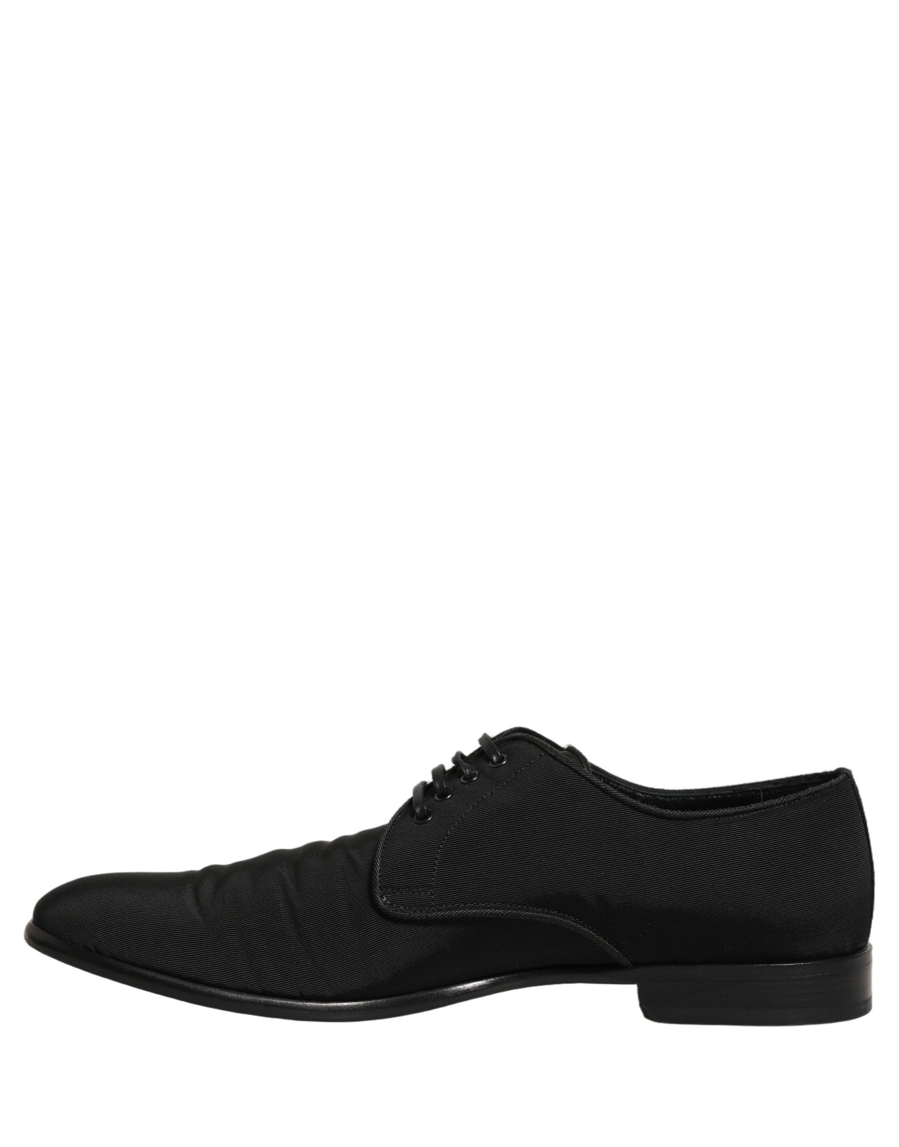 Dolce & Gabbana Black Suede Lace Up Derby Dress Formal Shoes | Regal Royce