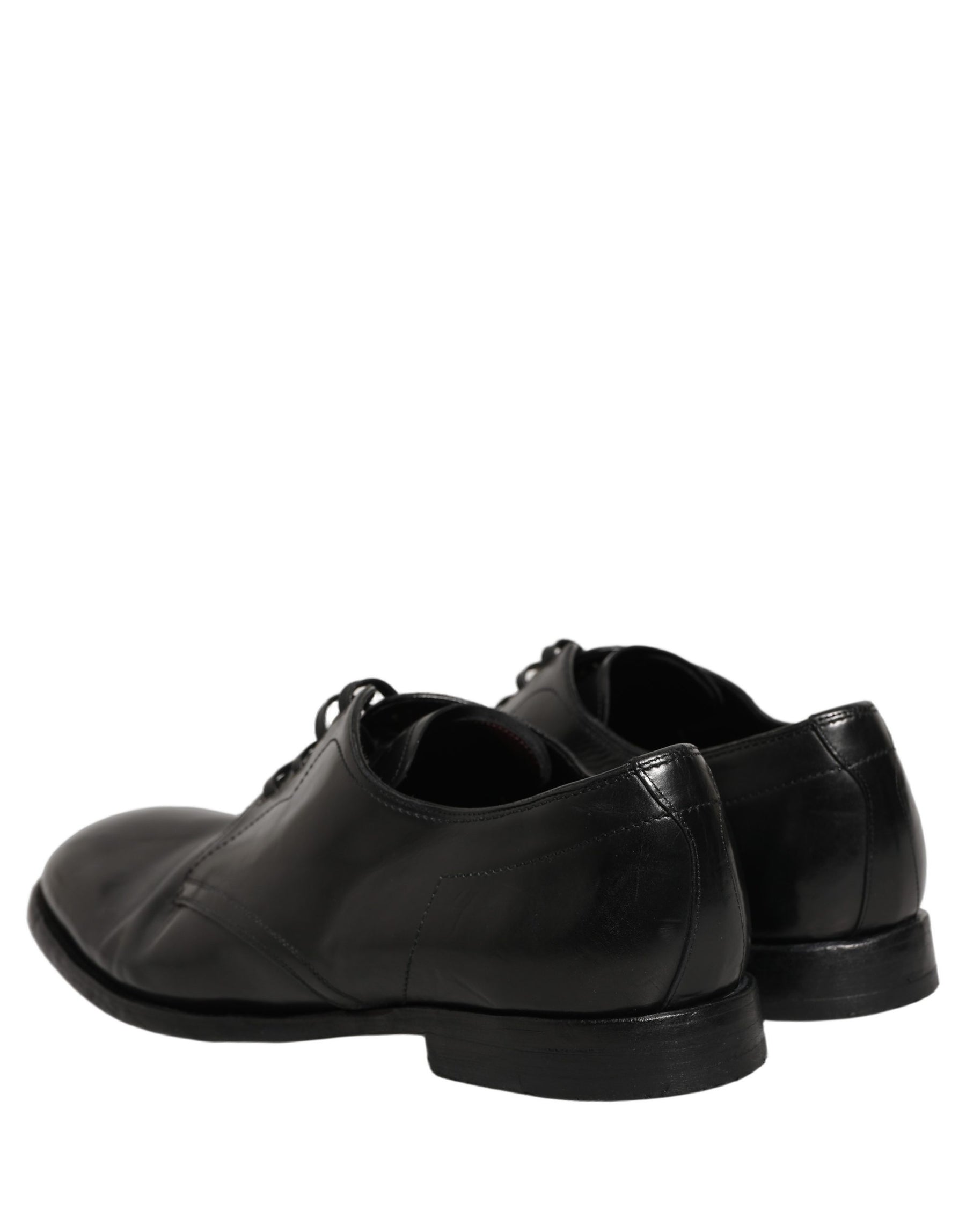 Dolce & Gabbana Black Leather Lace Up Derby Dress Formal Shoes | Regal Royce