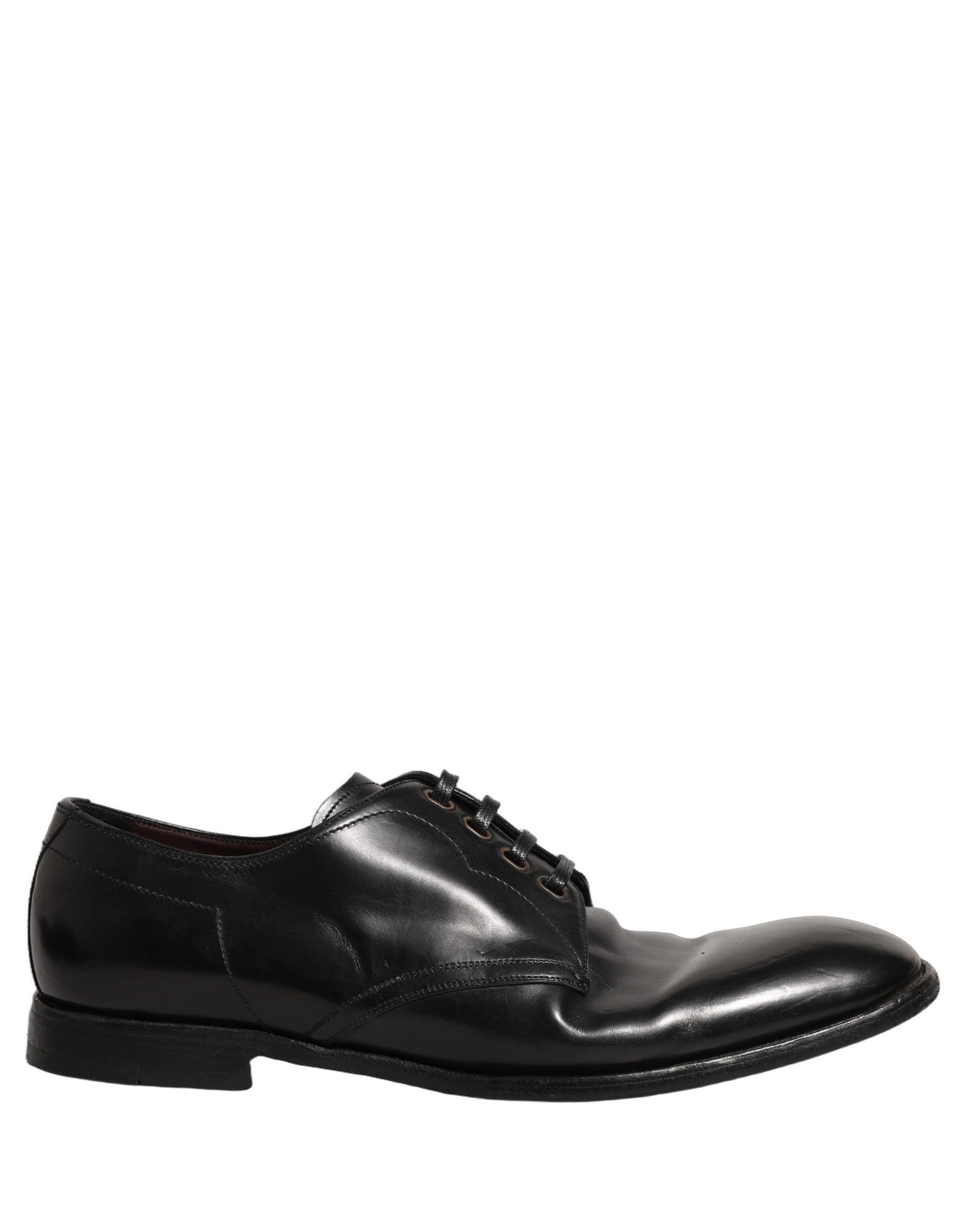Dolce & Gabbana Black Leather Lace Up Derby Dress Formal Shoes | Regal Royce