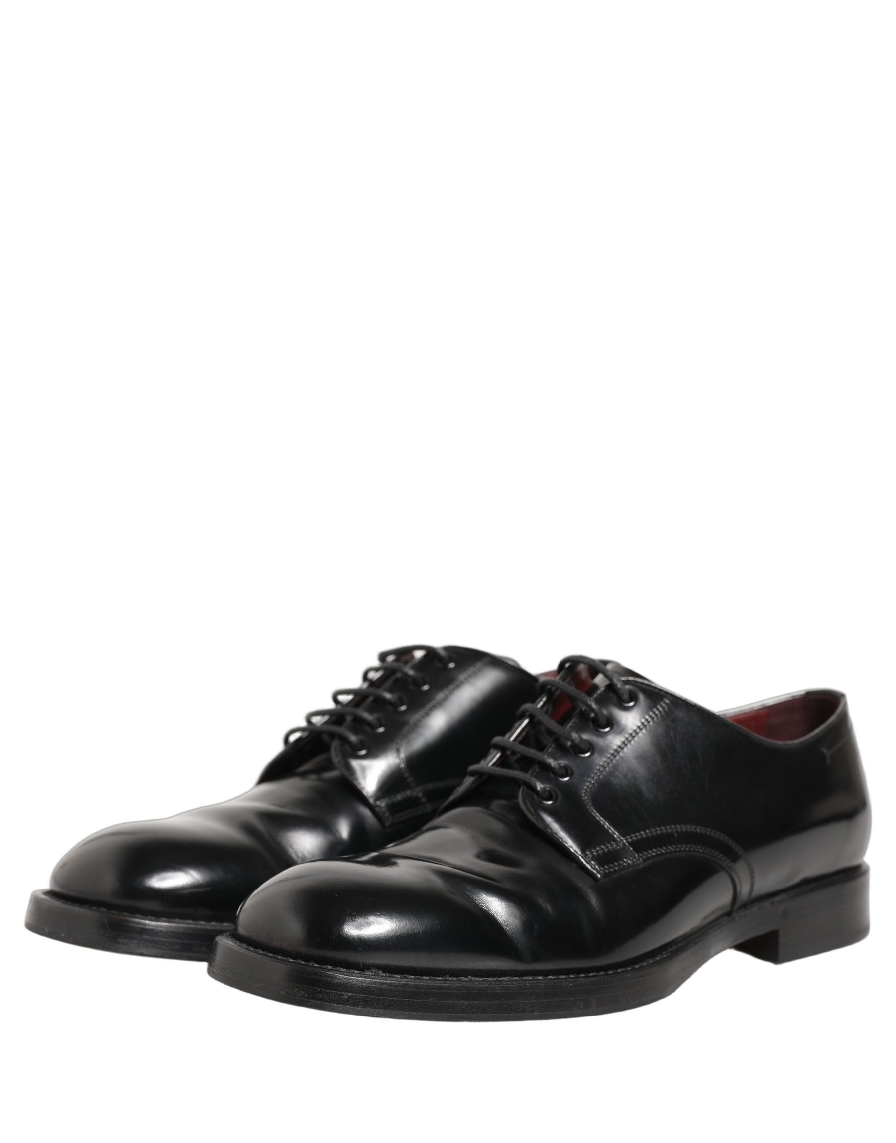 Dolce & Gabbana Black Leather Lace Up Derby Dress Formal Shoes | Regal Royce
