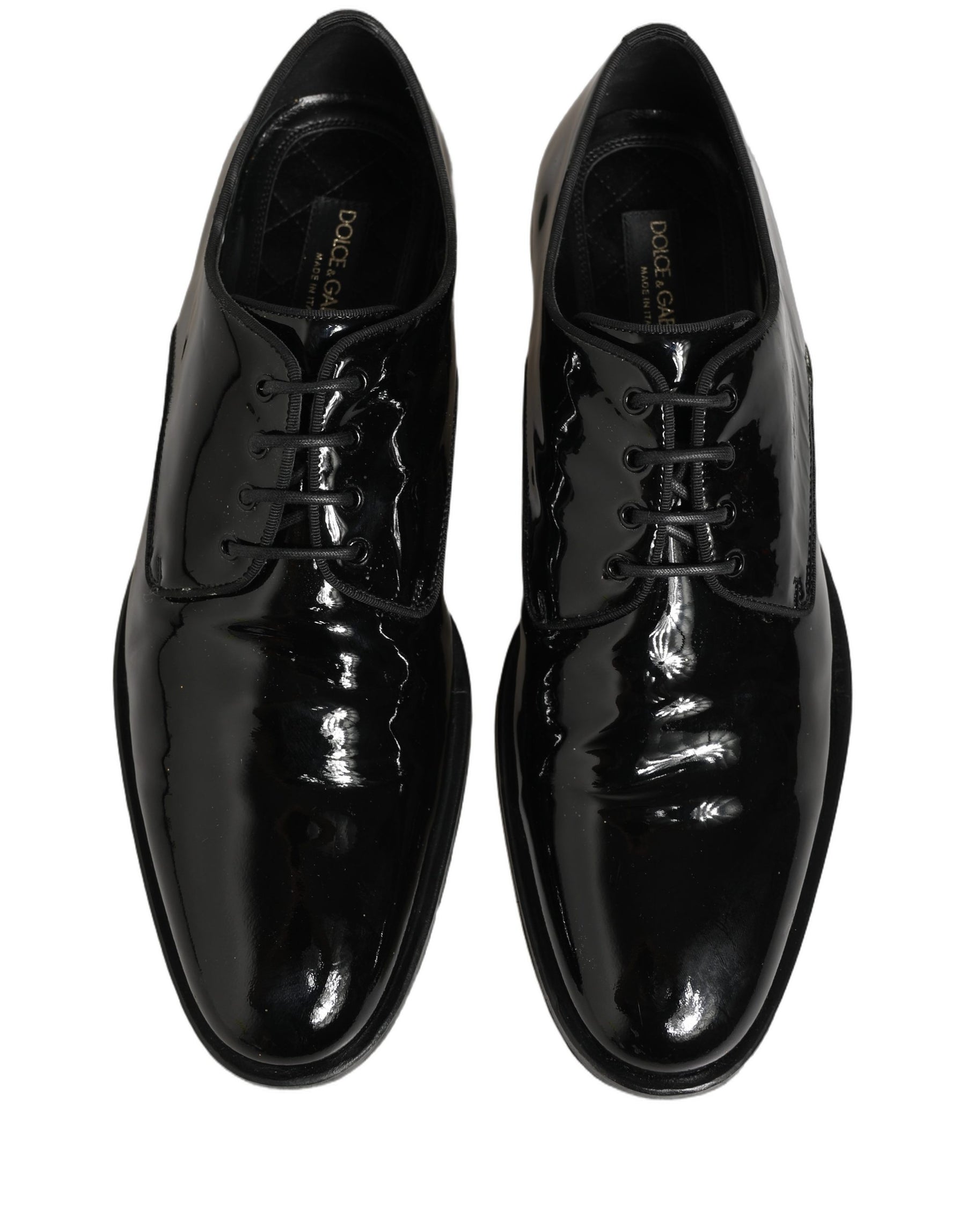 Dolce & Gabbana Black Leather Lace Up Derby Dress Formal Shoes | Regal Royce