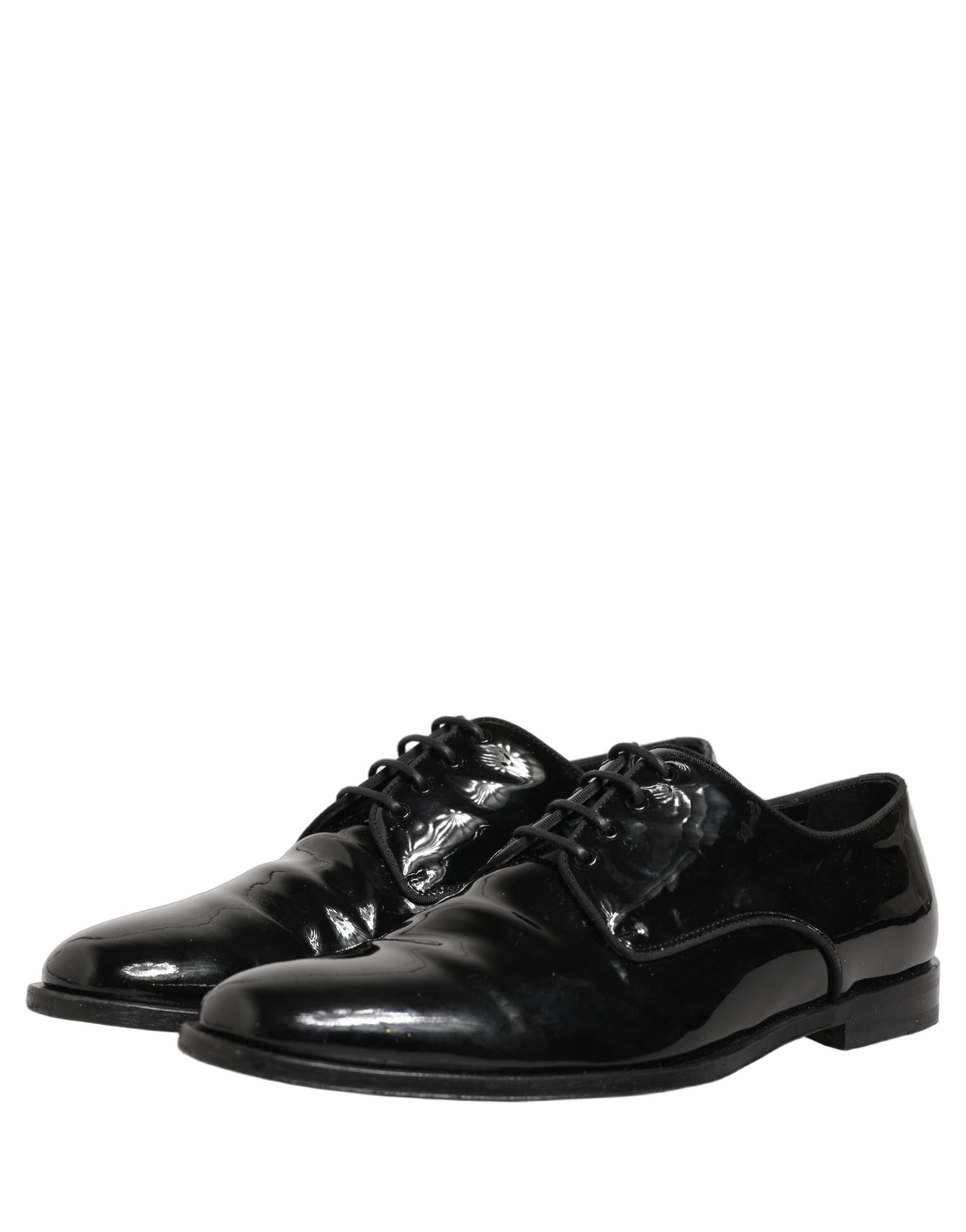 Dolce & Gabbana Black Leather Lace Up Derby Dress Formal Shoes | Regal Royce
