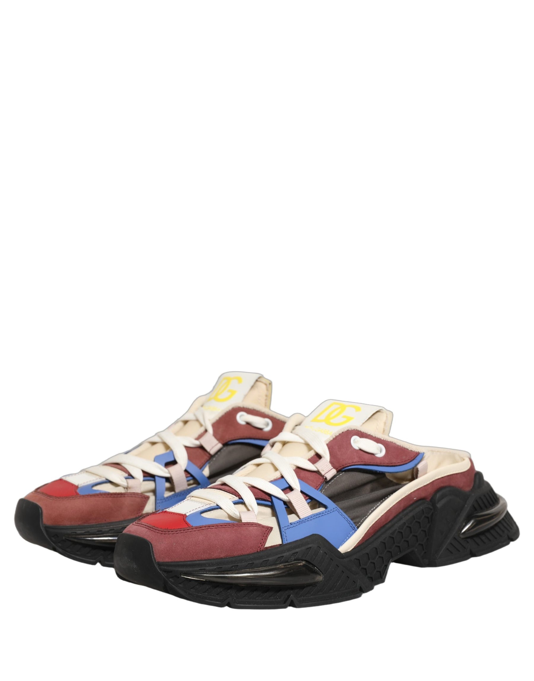 Dolce & Gabbana Multicolor Panelled Airmaster Sneakers Shoes | Regal Royce