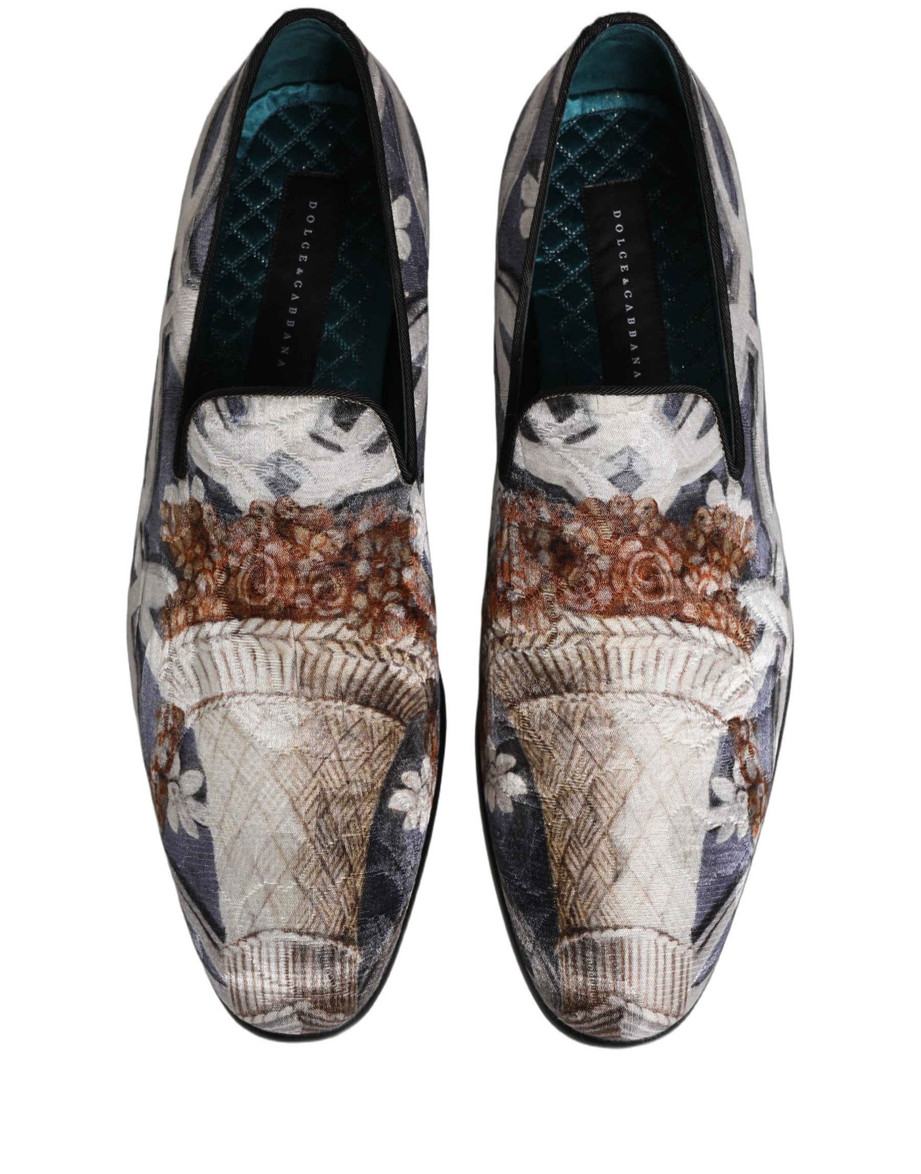Dolce & Gabbana Multicolor Floral Tapestry Embroidery Loafer Shoes | Regal Royce