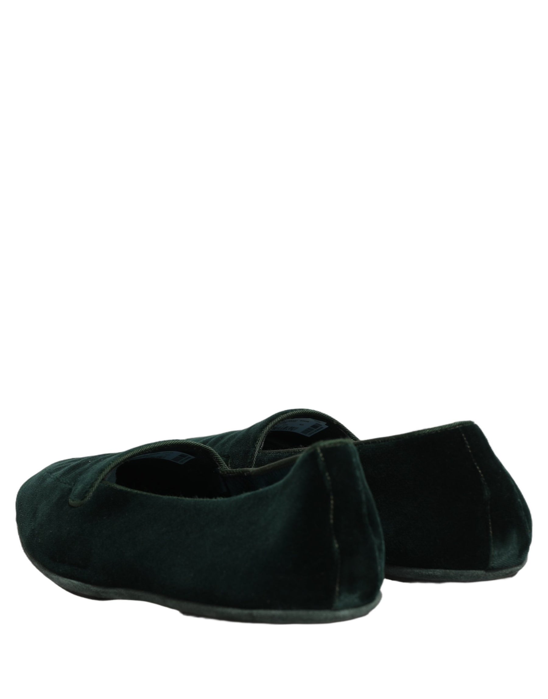 Dolce & Gabbana Green Velvet Slip On Men Flats Loafers Shoes | Regal Royce