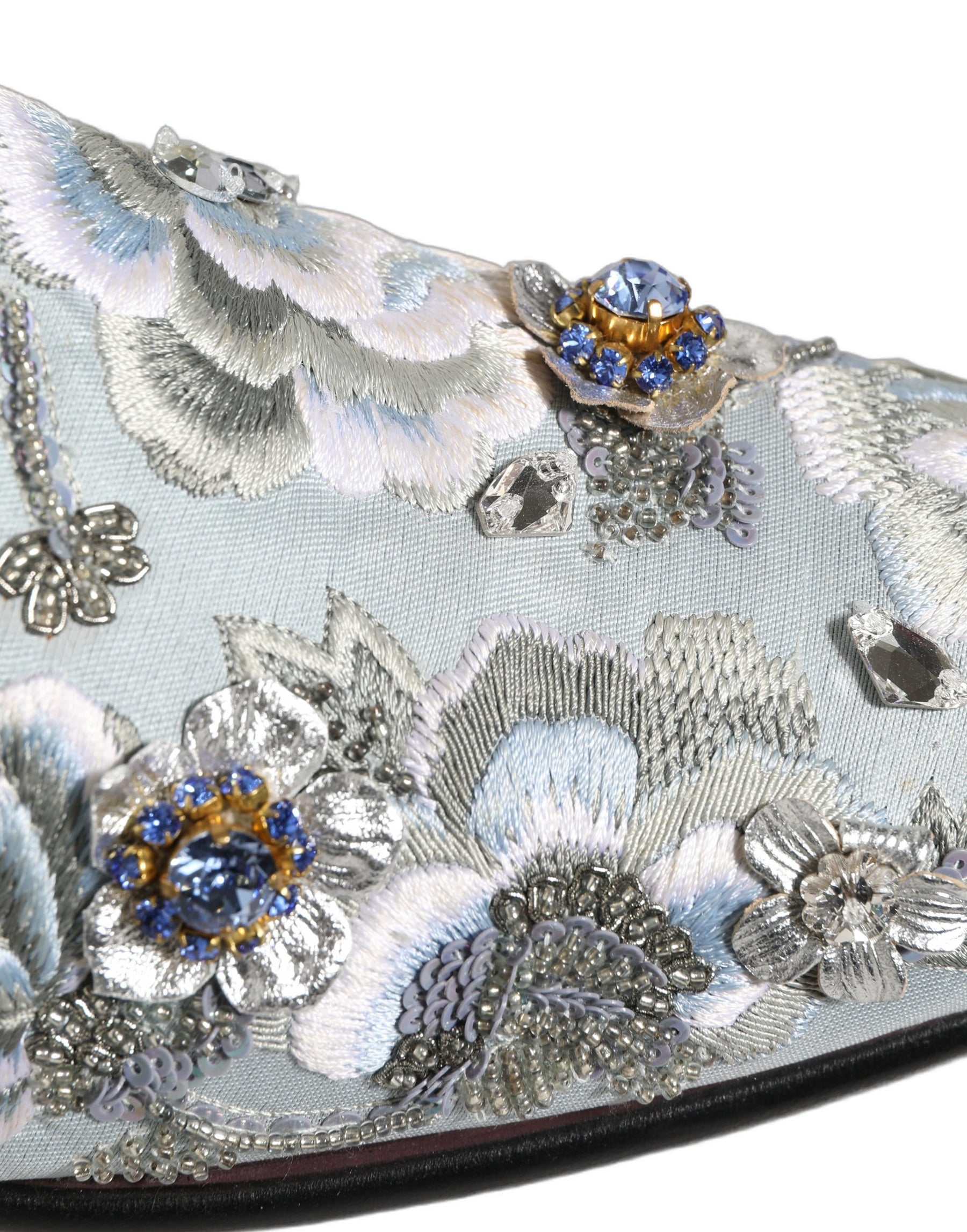 Dolce & Gabbana White Floral Embellished Men Loafers  Shoes | Regal Royce