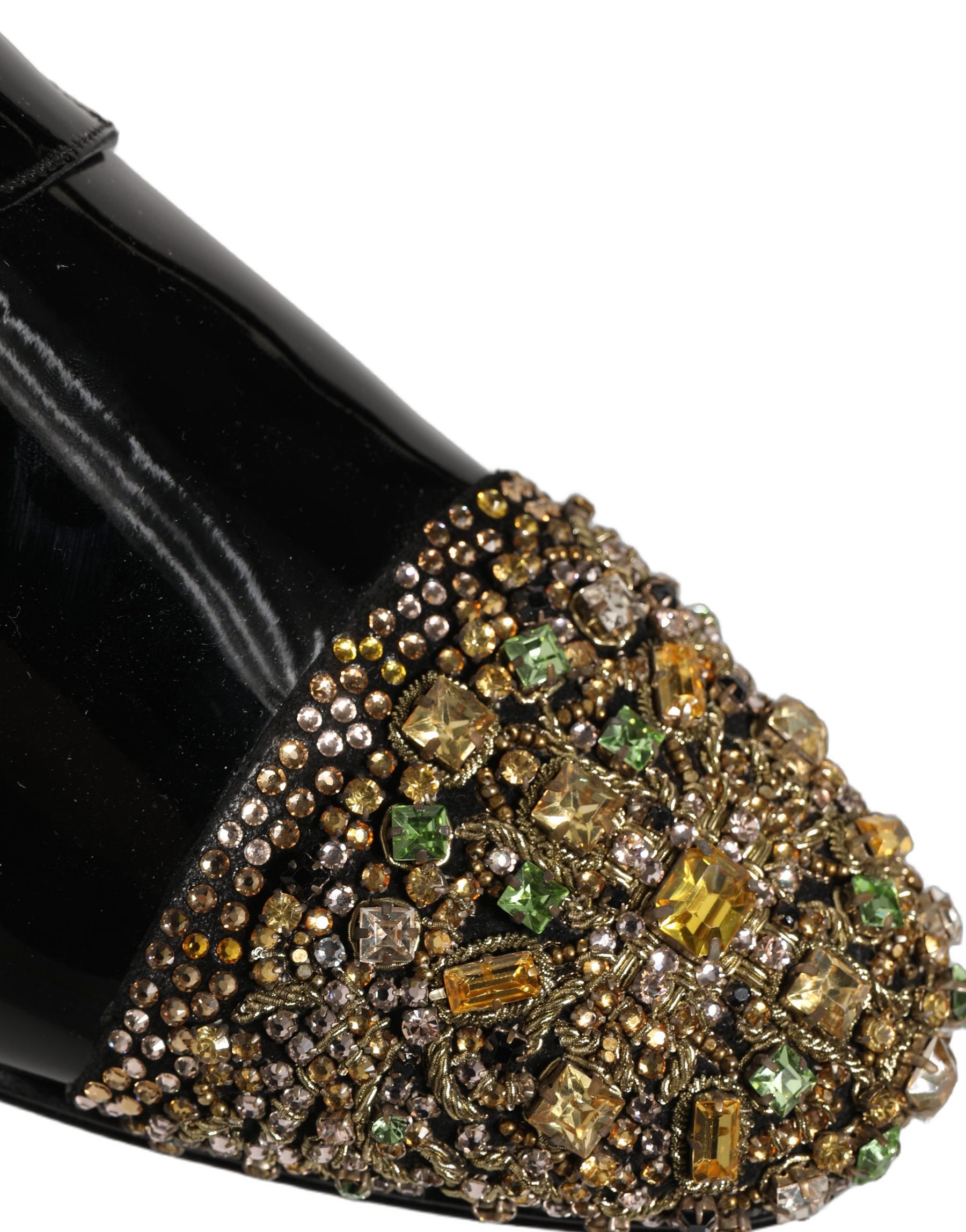 Dolce & Gabbana Black Embellished Men Derby Dress Formal Shoes | Regal Royce