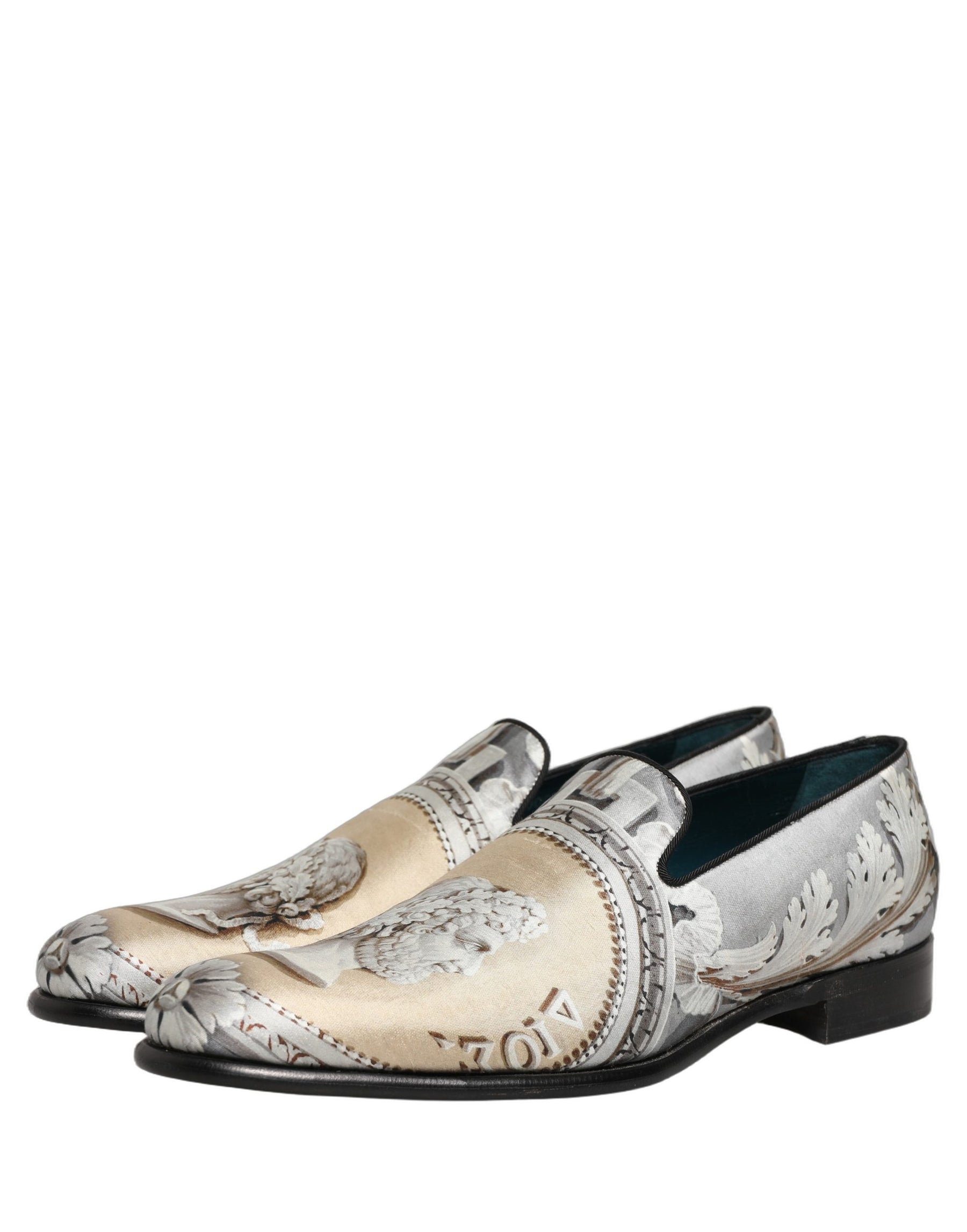 Dolce & Gabbana Multicolor Roman Slip On Dress Loafers Shoes | Regal Royce