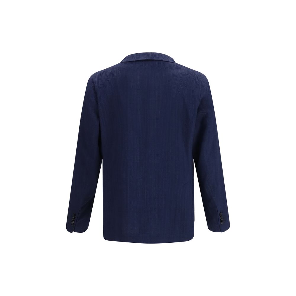 Tagliatore Blue Wool Oves Aries Blazer | Regal Royce