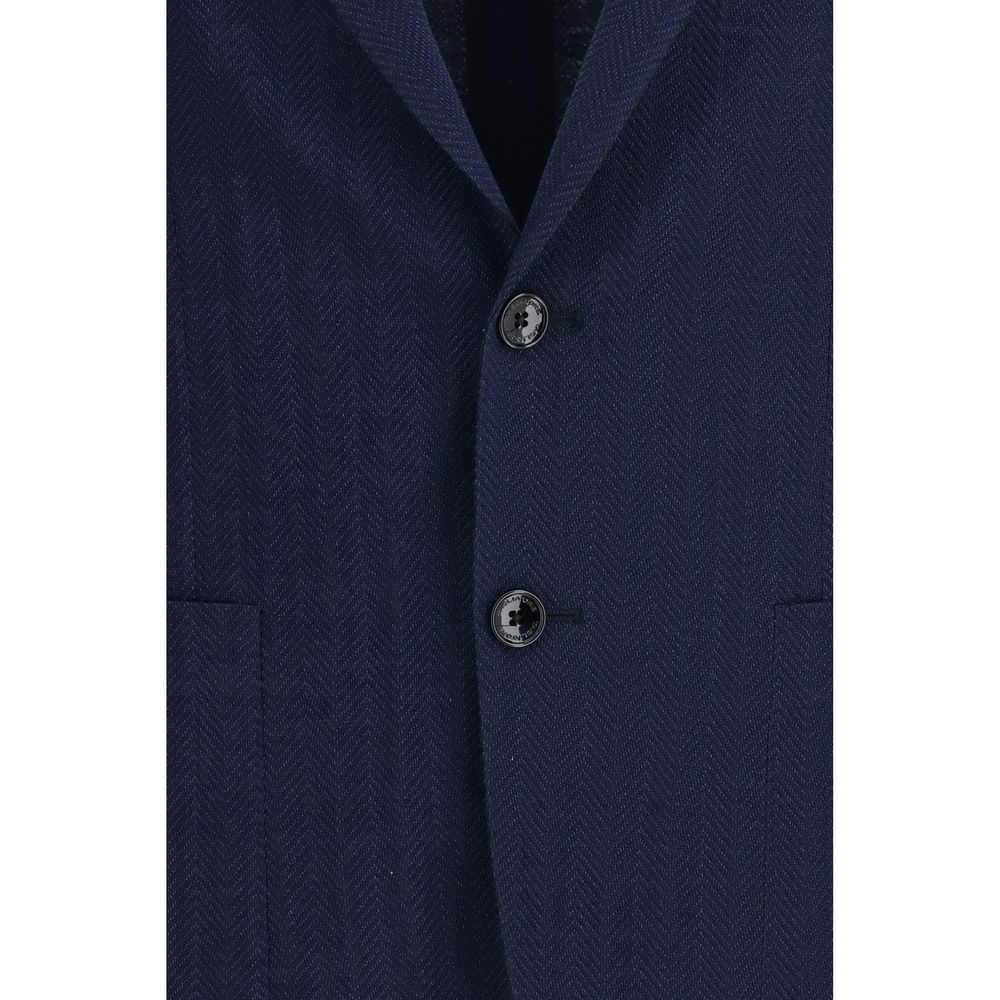 Tagliatore Blue Wool Oves Aries Blazer | Regal Royce