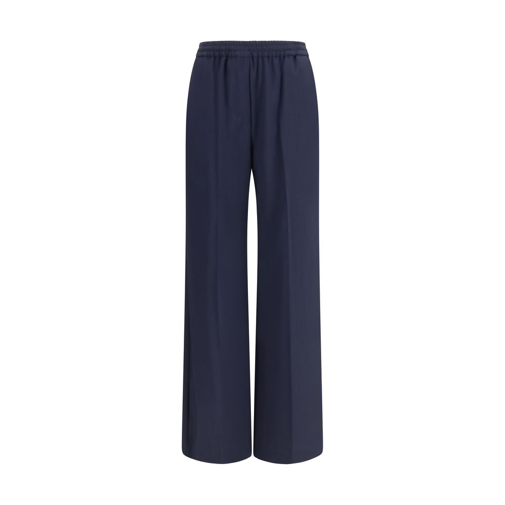 Max Mara Blue Wool Oves Aries Casual Pants | Regal Royce