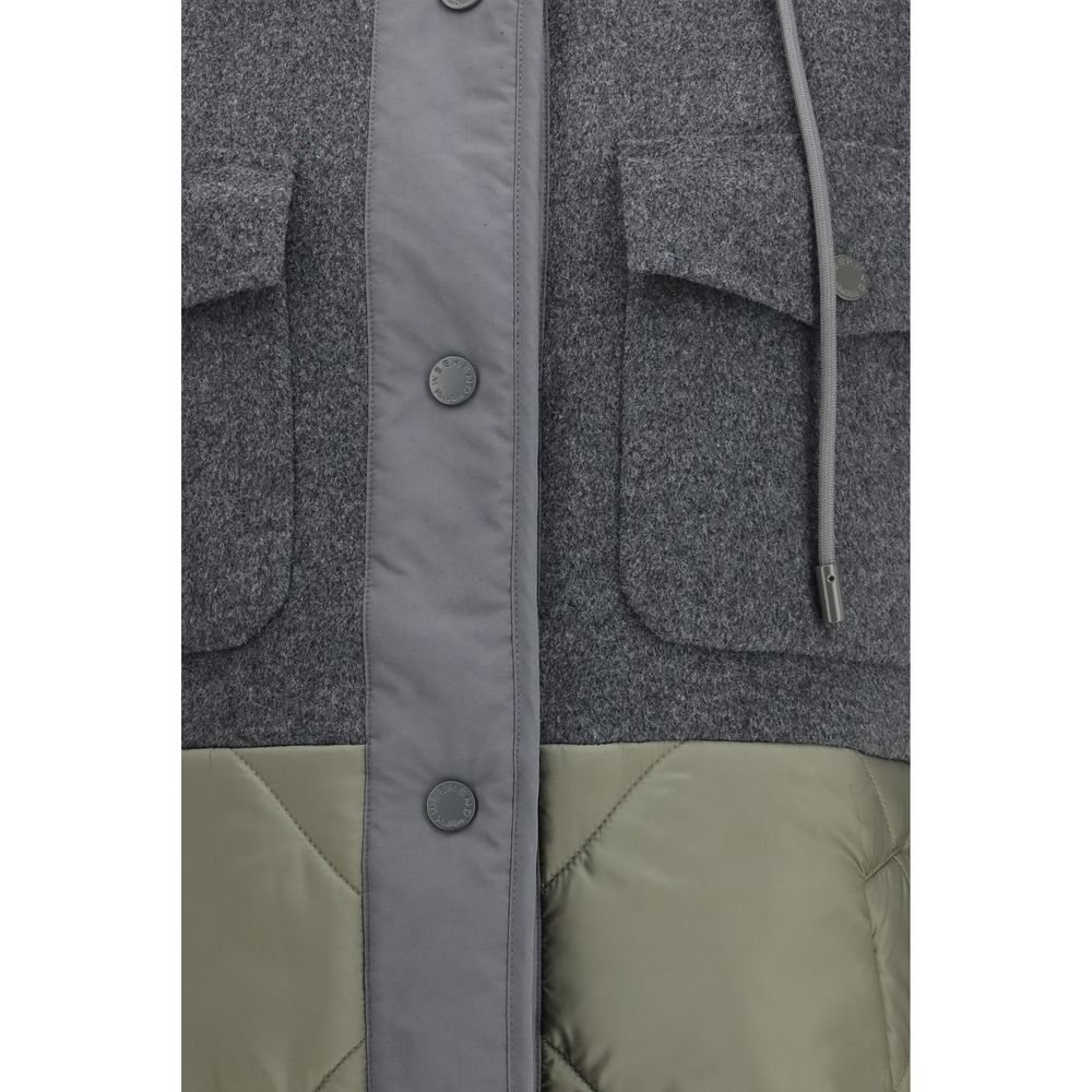 Max Mara Gray Wool Oves Aries Shell Jacket | Regal Royce