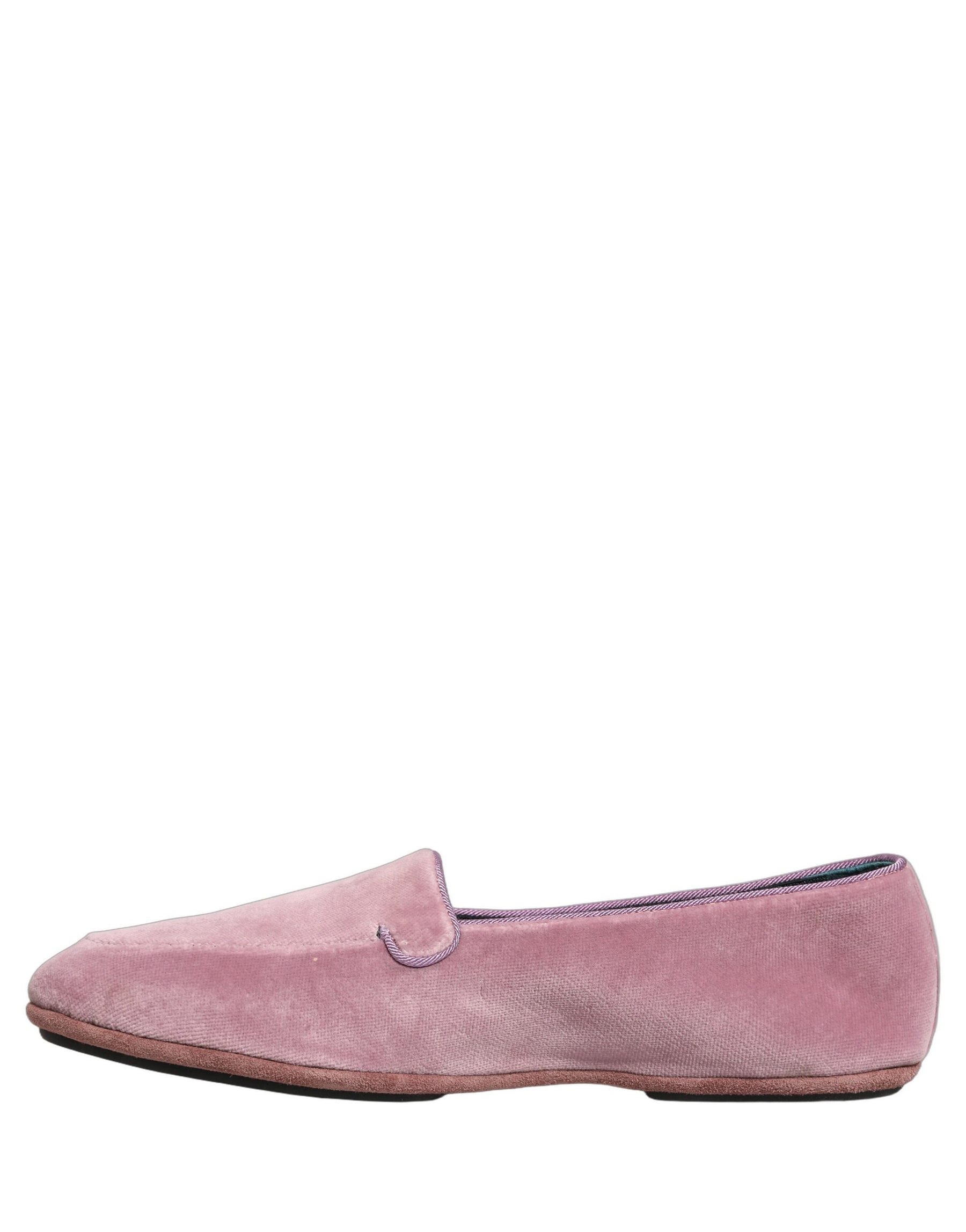 Dolce & Gabbana Pink Velvet Slip On Men Flats Loafers Shoes | Regal Royce