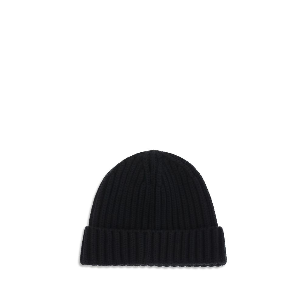 Prada Black Wool Oves Aries Beanie | Regal Royce