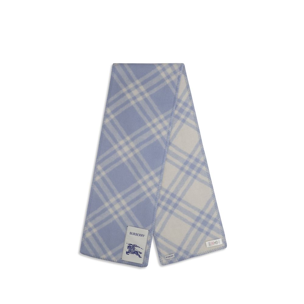 Burberry Blue Wool Oves Aries Scarf | Regal Royce