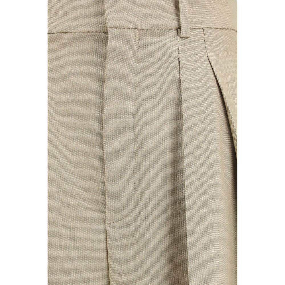 Saint Laurent Beige Wool Oves Aries Dress Pants | Regal Royce