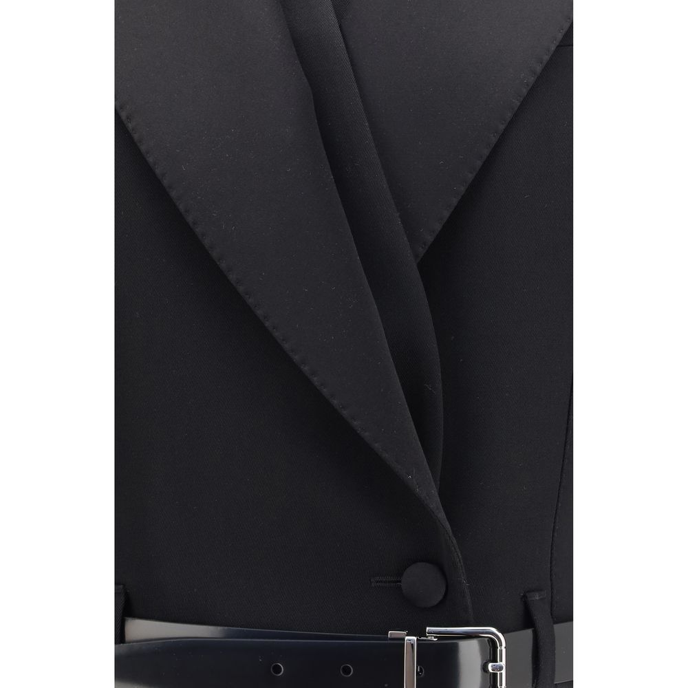 Dolce & Gabbana Black Wool Oves Aries Jacket | Regal Royce