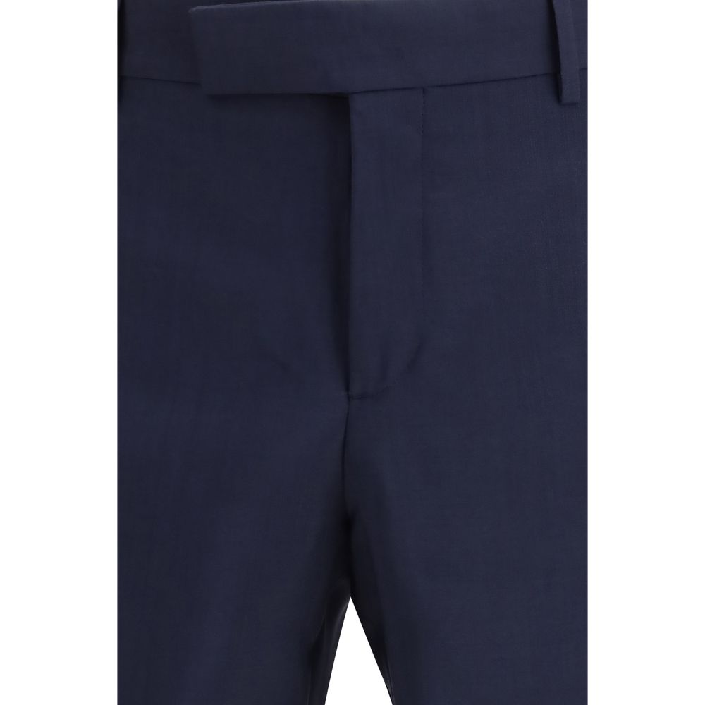 Fendi Blue Wool Oves Aries Dress Pants | Regal Royce
