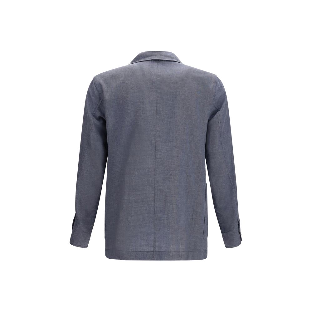 Finamore Gray Wool Oves Aries Jacket | Regal Royce