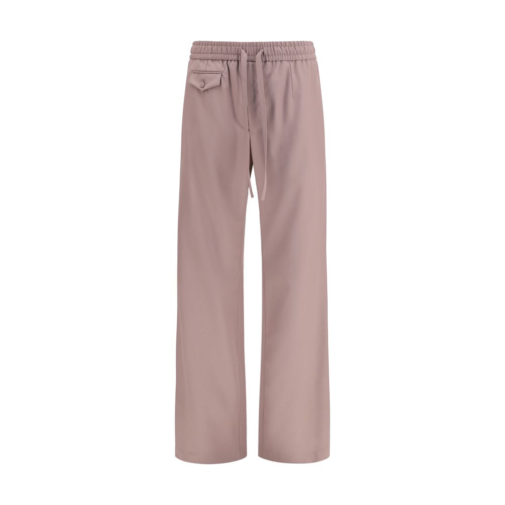 Dolce & Gabbana Brown Wool Oves Aries Joggers (Workout Pants) | Regal Royce