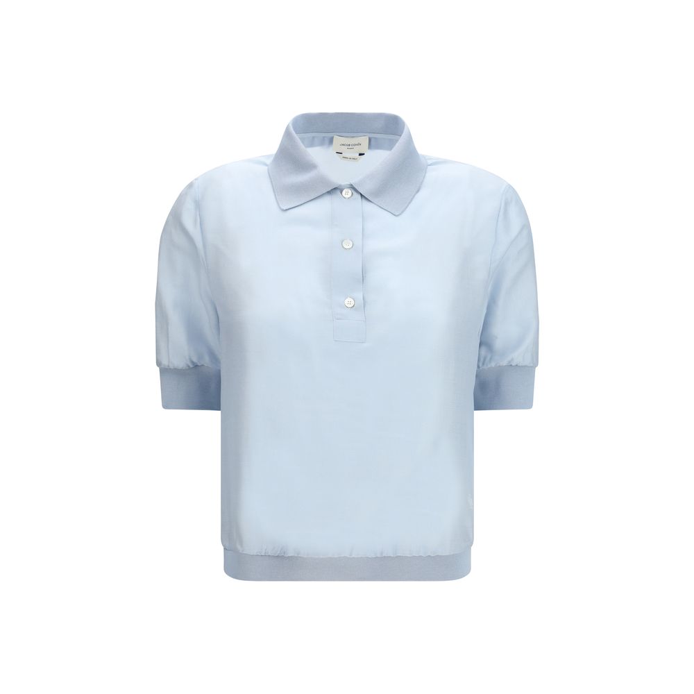 Jacob Cohen Blue Wool Oves Aries Shortsleeve Shirt | Regal Royce