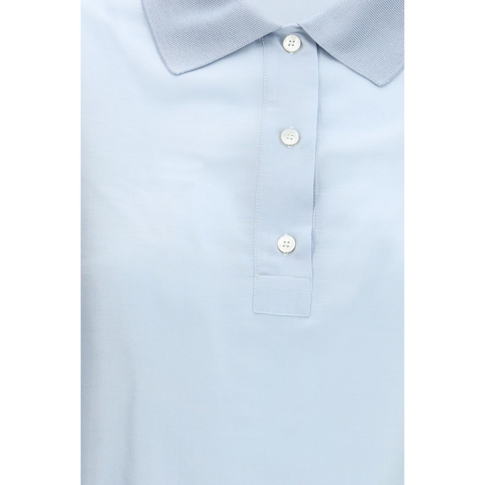 Jacob Cohen Blue Wool Oves Aries Shortsleeve Shirt | Regal Royce